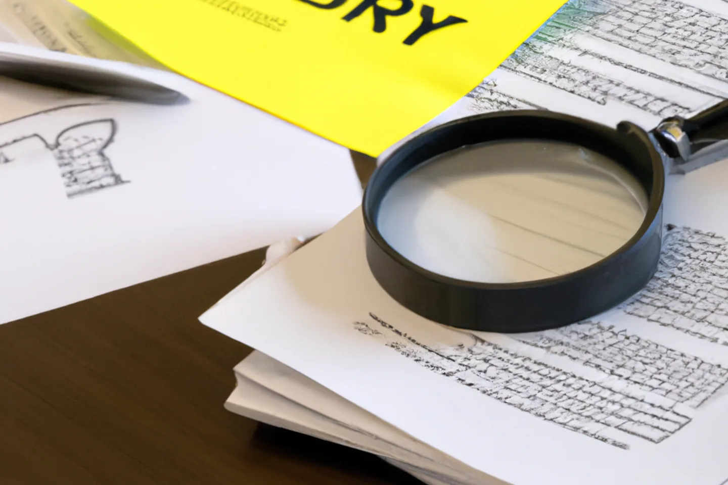 Title documents and property deed representing title issues on Indiana land