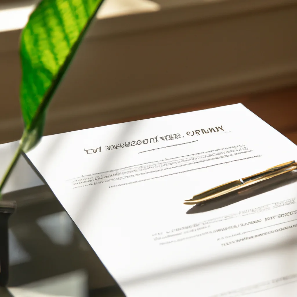 Clean desk with a land sale contract and pen representing a direct cash offer for Indiana land